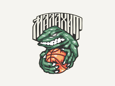 Malachite basketball branding design graphic design logo mascot product design typography vector