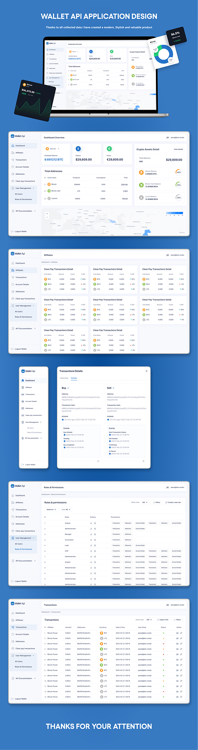 Crypto Wallet Dashboard Design admin admin back office app design bitcoin crypto dashboard dashboard design ui user experience design wallet web app