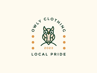 Owly Clothing bird logo clothing logo identity logo logo maker owl logo vintage logo