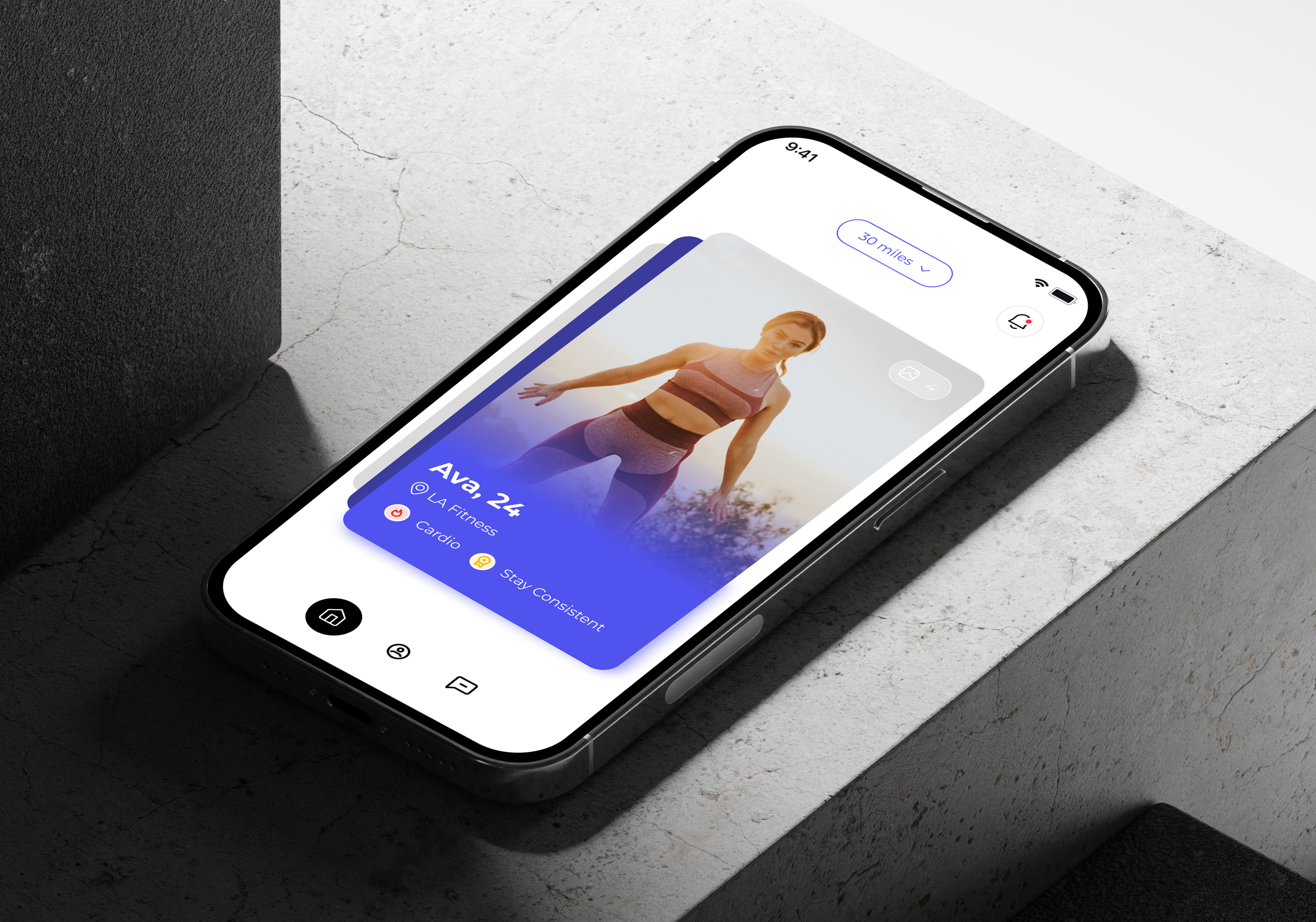 Gym buddy App app clean design gif illustration ios iphone logo ui ux