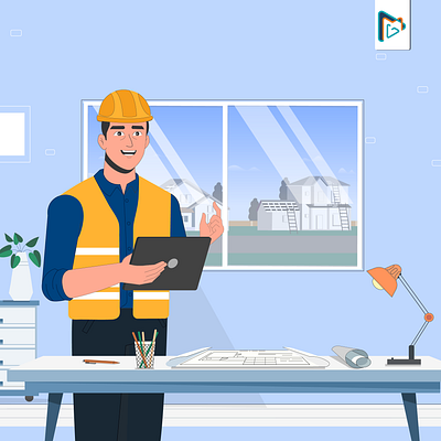 Civil Engineer - Illustration design flat illustration vector