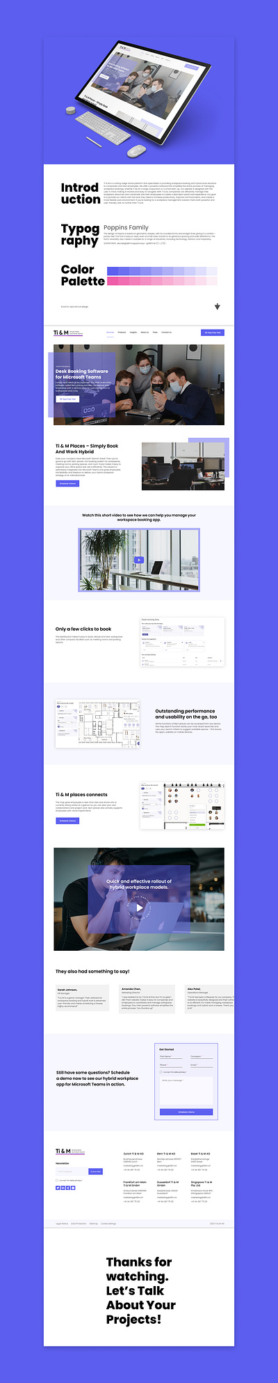 TI & M LANDING PAGE PRESENTATION body web ui checkout page design figma ui website design