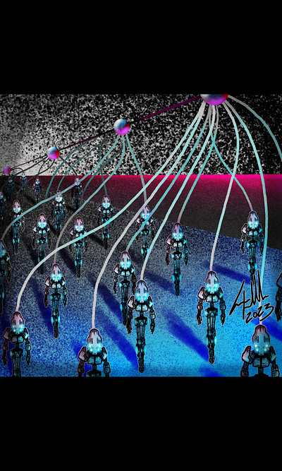 Swarm 01... cyberpunk design digitalart graphic design illustration ilustration scifi