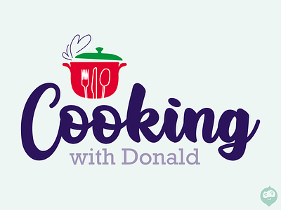 Cooking with Donald - Logo brand branding cooking design food illustrator logo