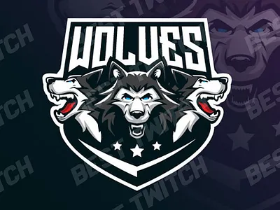 Angry wolf vector mascot twitch logo ! BestTwitch 3d animation best twitch badges branding design graphic design illustration logo motion graphics new badges sub badges ui
