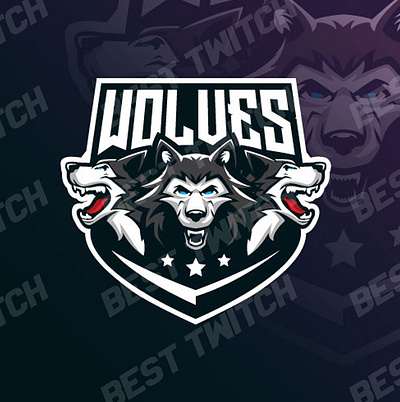 Angry wolf vector mascot twitch logo ! BestTwitch 3d animation best twitch badges branding design graphic design illustration logo motion graphics new badges sub badges ui