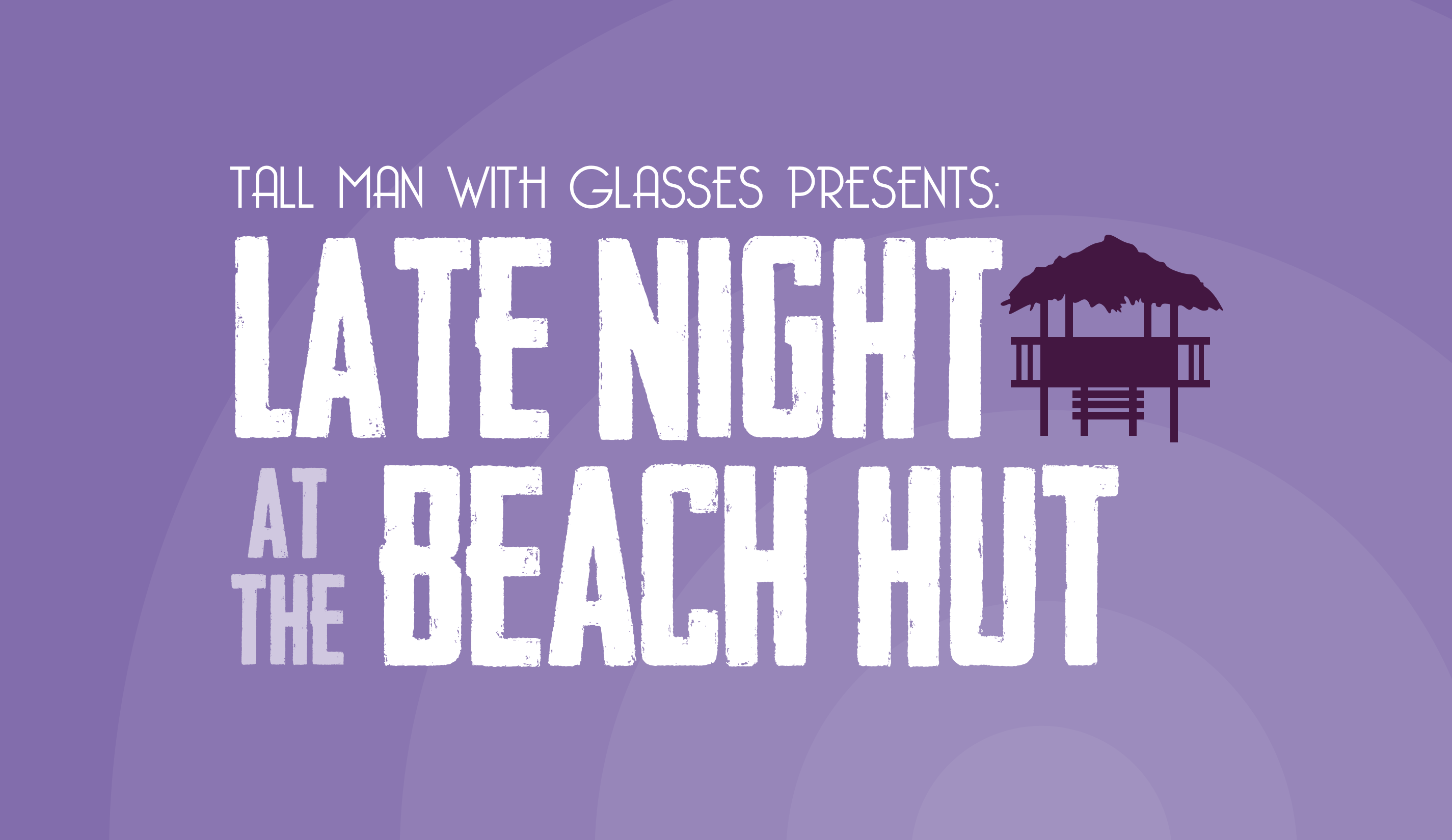 Late night at the Beach Hut beach hut branding design illustration illustrator logo sea silhouette