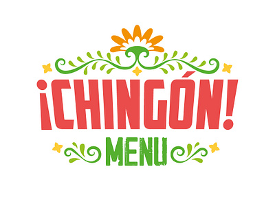 ¡Chingón! Menu Design branding design graphic design illustration indesign menu pos print vector