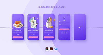 Onboarding cooking app UI cooking app design cooking mobile app login screen mobile app ui onboarding onboarding screen onboarding ui