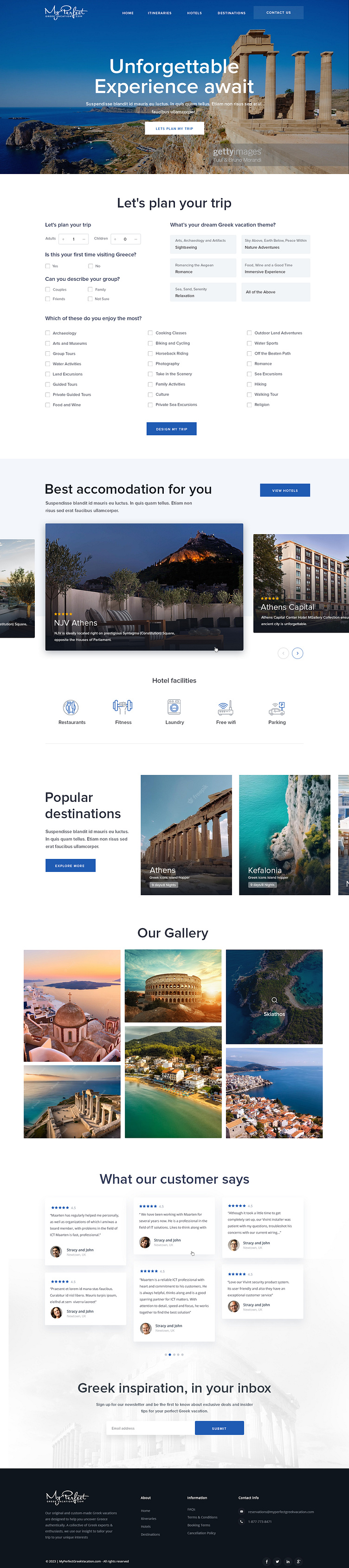 Travel & Hotel website by Ogma Conceptions on Dribbble