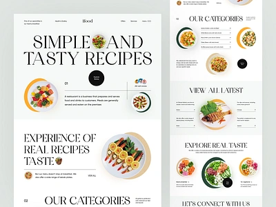 Restaurant Website clean web designer eating fastfood website food food and beverage food delivery website food menu food ordering website landing page landingpage minimal design restaurant app resturant website resturent trendy design web web design webdesign website