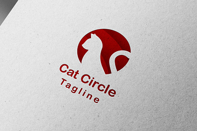 Cat Circle Logo(unused) best logo branding cat cat logo catlogo design graphic design illustration logo logo design logo for sale pet logo ui vector