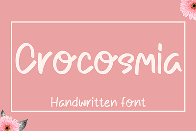 CROCOMIA card font cute font handwritten font invition font mug font sans serif font wedding font