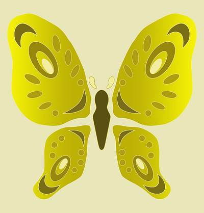 Golden Butterfly design graphic design illustration