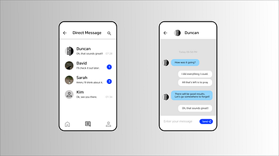Direct message #DailyUI #013 013 dailyui design message ui