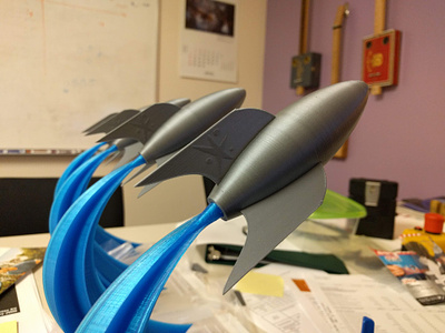 3D Print Design 3d print blender design rocket star trek tng
