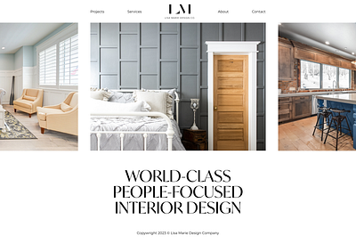 Lisa Marie Design Website branding uxdesign webdesign webdevelopment