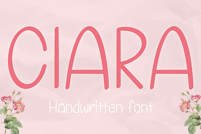 CIARA birthday font card font cloth bag font cute font design mug song sans serif font