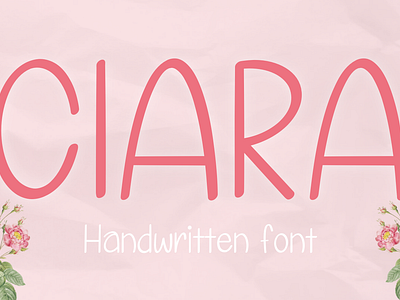 CIARA birthday font card font cloth bag font cute font design mug song sans serif font