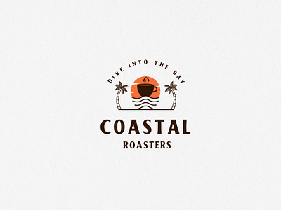 Logo Design for a Coffee Roasters branding coast coastal coffee coffee logo coffee logo design coffee roasters coffee roasters logo design design graphic design illustration logo logo design logo symbol roasters logo