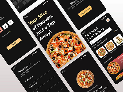 Pizza Ordering app UX design app branding design designing food order graphic design icon minimal portfolio typo typography ui ux vector