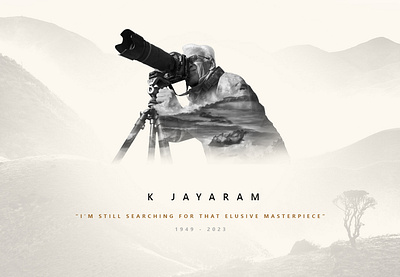 Remembering K Jayaram, Nature Photographer creative double exposure inspiration photoshop visual design