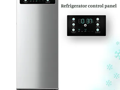 Refrigerator control panel- On/Off switch (#DailyUI-15) branding controlpanel design referigerator switch ui
