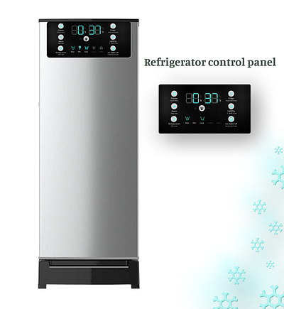 Refrigerator control panel- On/Off switch (#DailyUI-15) branding controlpanel design referigerator switch ui