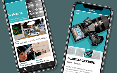 Fujifilm (UK) House of Photography companion app app ui ux