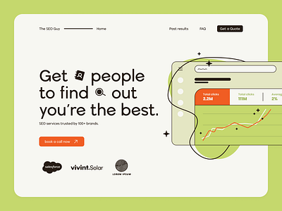 SEO Landing Page ~ The SEO Guy branding design graphic design illustration ui ux