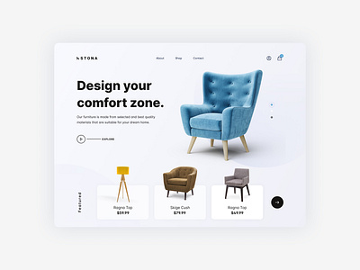 Furniture Ecommerce Website design ui ux