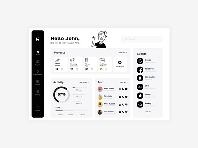 Project Management Platform design ui ux