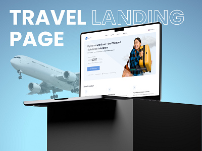 Travel landing page design graphic design typography ui ux