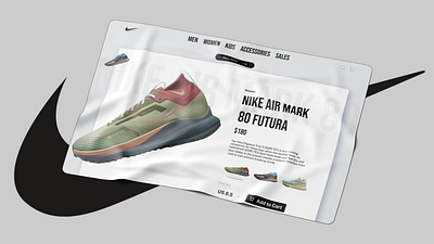 NIKE - Website concept behance branding concept design figma graphic design illustration logo responsive ui