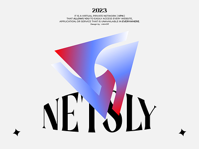 NETSLY Logo Design brand identity design logo brandign creative logo design gradient identity design logo design net network ogo visual identity design