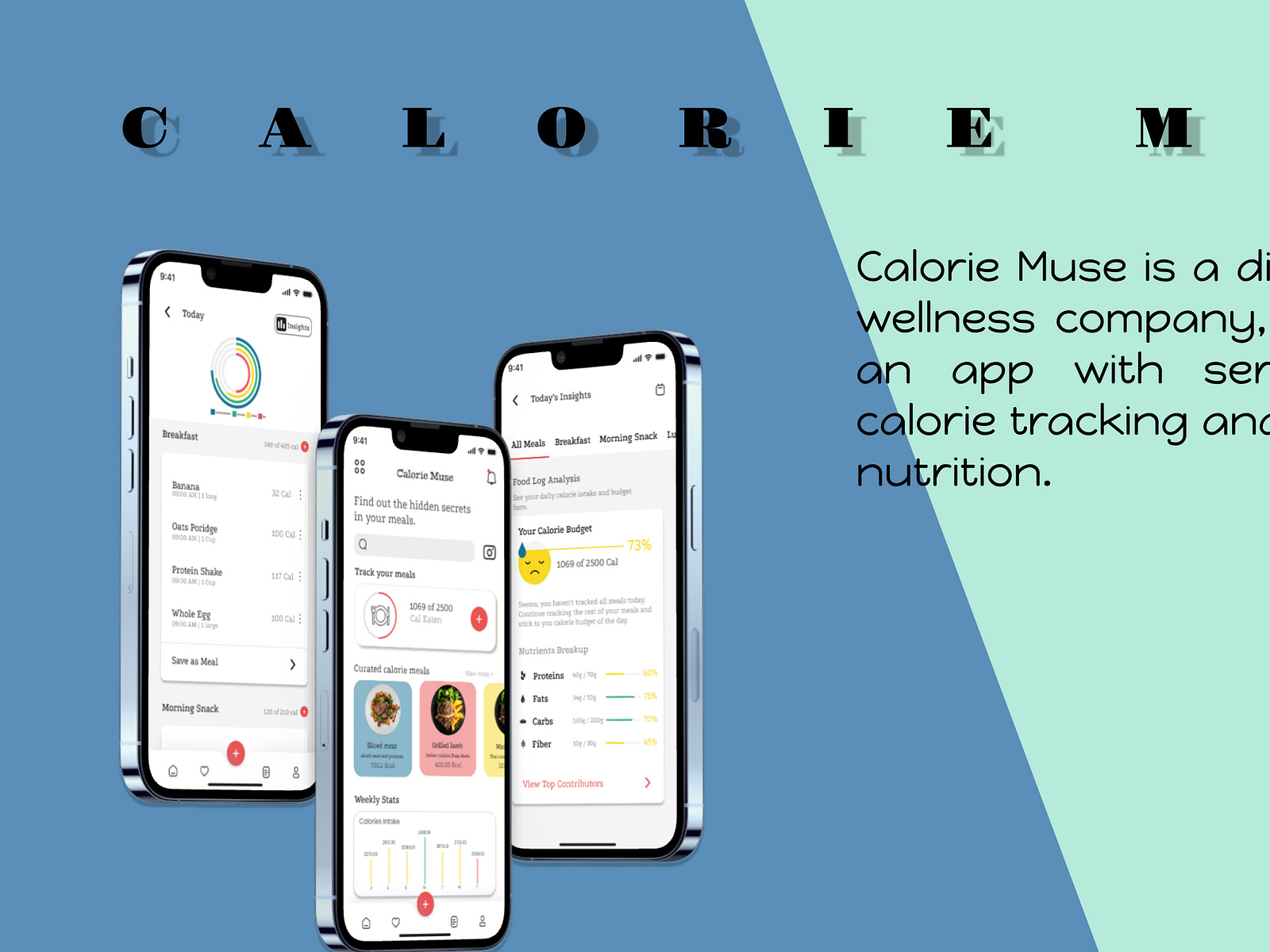 Calorie Counting Mobile App by Akshaya Srikanth on Dribbble