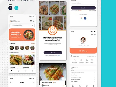 APPLICATION GROWPKL android app beverage branding food ui uidesign uiux ux ux design