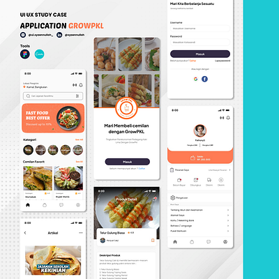 APPLICATION GROWPKL android app beverage branding food ui uidesign uiux ux ux design