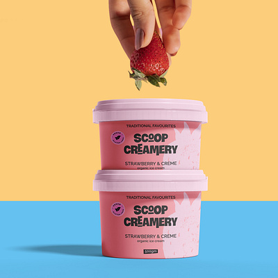 scoop creamery (ice cream) brand design brand designer brand identity branding design food truck graphic design ice cream identity illustration logo logo design packaging visual visual identity