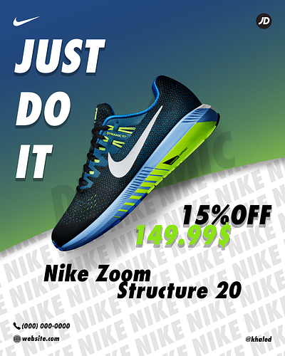 Nike Zoom Poster advertisement design graphic design nike poster shoes