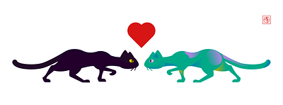 Love Is Love blm cat cats colors design digital art heart illustration lgbt lgbtq love love is love race relations vector