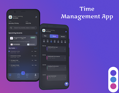 Time Management App[ app appdesign behance branding dailyui design gfxmob graphic design graphicdesignui illustration logo portfolio typography ui uidesign userexperience userinterface ux vector