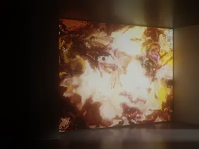 Replica abstract afterefects animation c4d data eyes generative motion nvidia