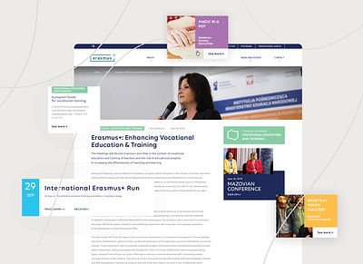 ERASMUS+ website design ui ux webdesign website