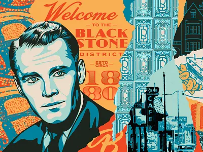 Paypal Blackstone District adobe illustrator blackstone brand branding change the thought design drawing egd environmental graphics graphic design illustration johnny carson logo nebraska omaha paypal portrait art typography vector vector portrait