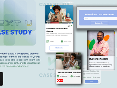 E-Learning - UI/UX Case Study case study design e learn education figma lae learning uiux case study on ui uiux ux