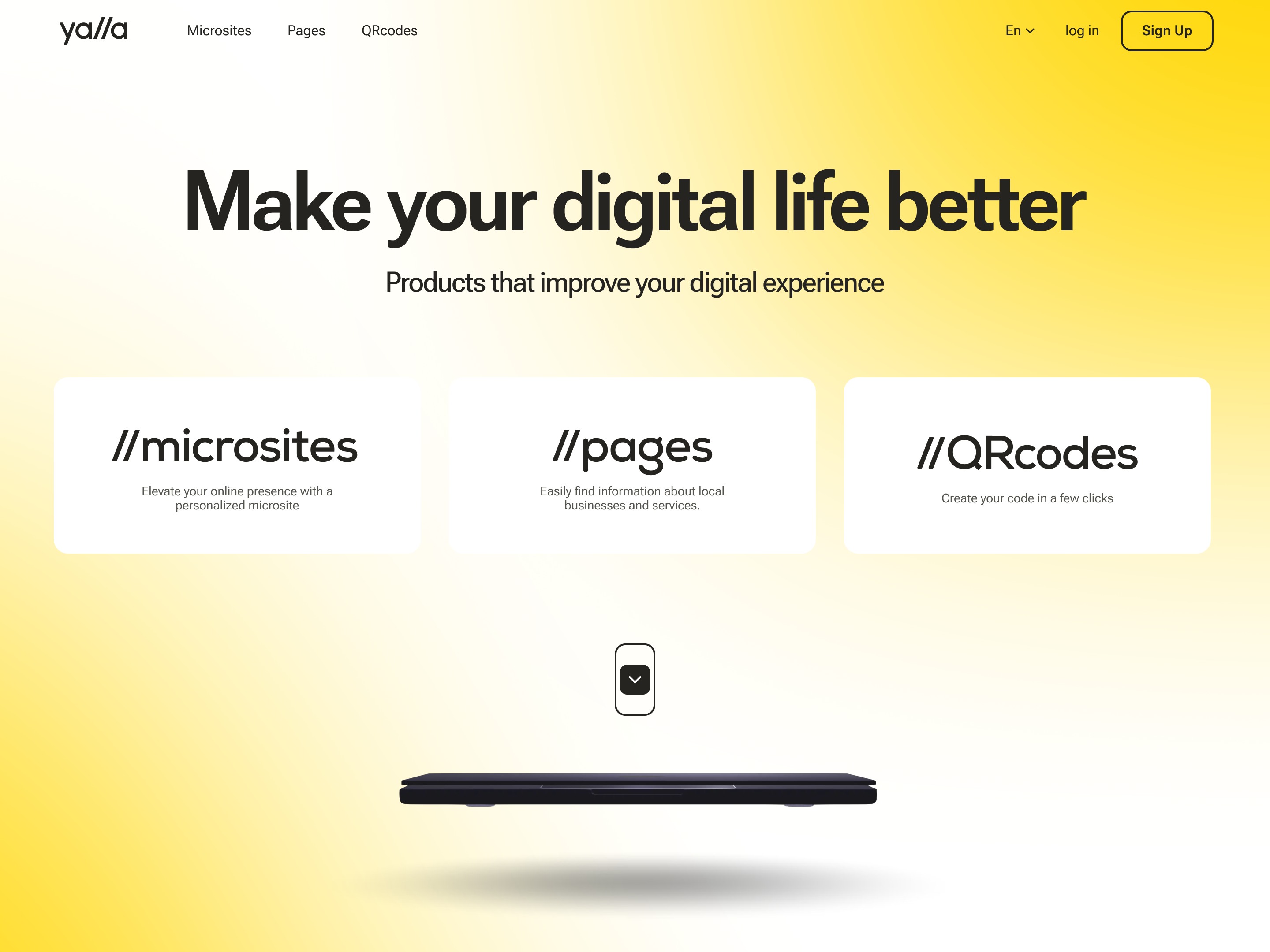 Multi-Product Company Landing page builder clean interaction interface landingpage service ui ux