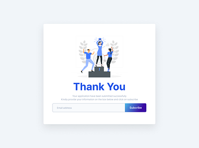 Thank You (Daily UI Challenge Day 77) daily ui daily ui dailyui design ui uiux ux