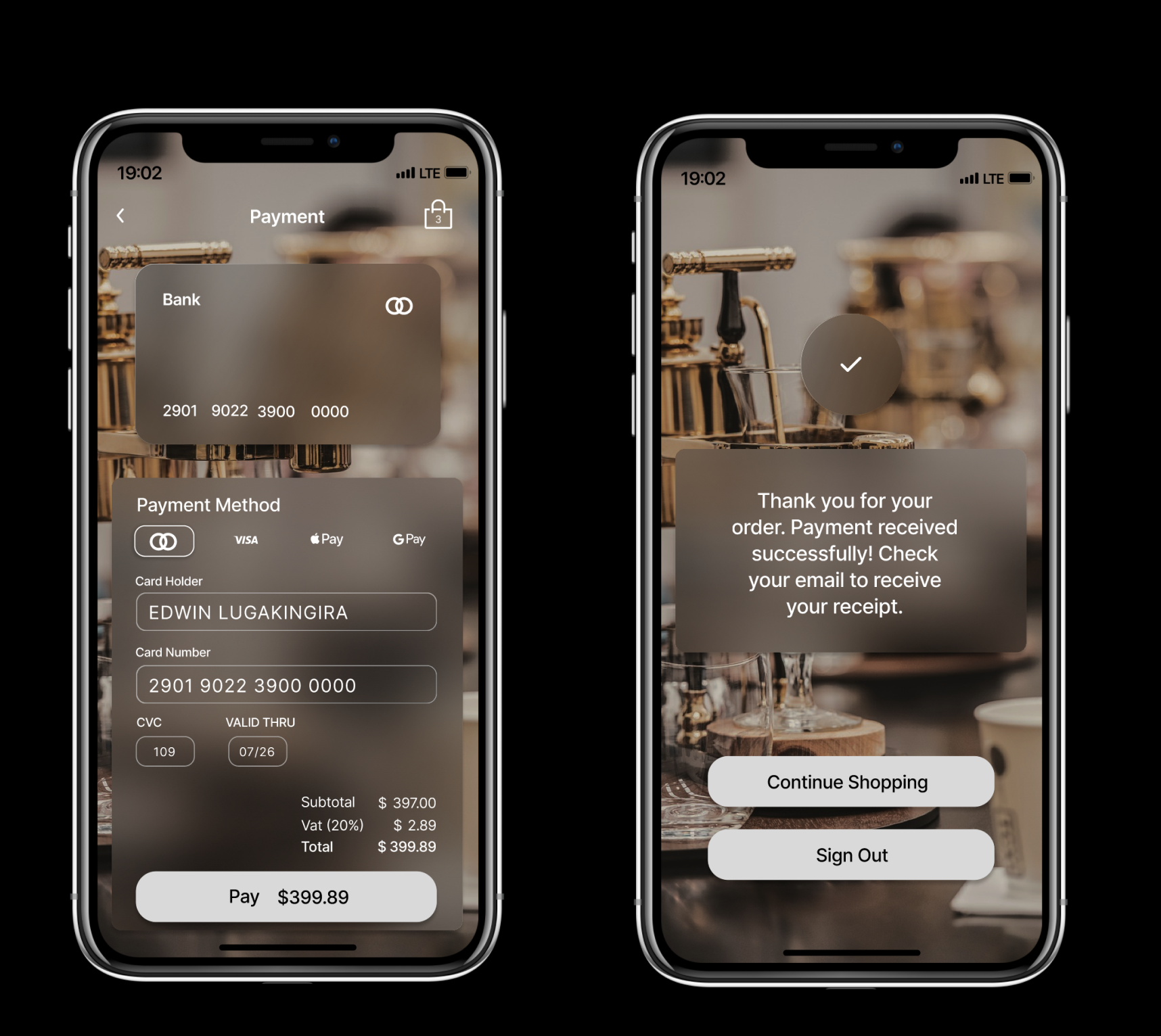 Credit Card Checkout Form 3d animation app design graphic design icon minimal typography ui ux website