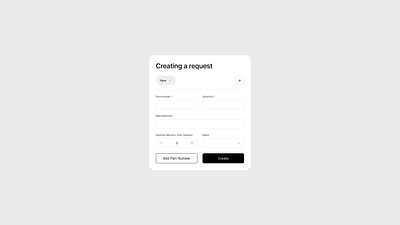 Creating a request app black form interections redesign request ui ux white